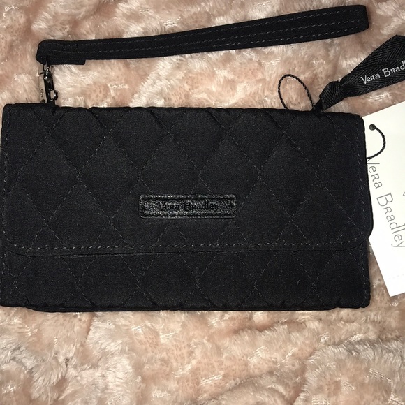 ⚜️Vera Bradley Solid Black Wristlet! NWT! - Picture 2 of 7